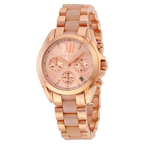 michael kors chronograph gold rosé|michael kors chronograph ladies watch.